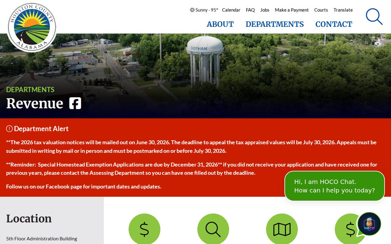 Dothan residents directory Houston County Revenue search gateway