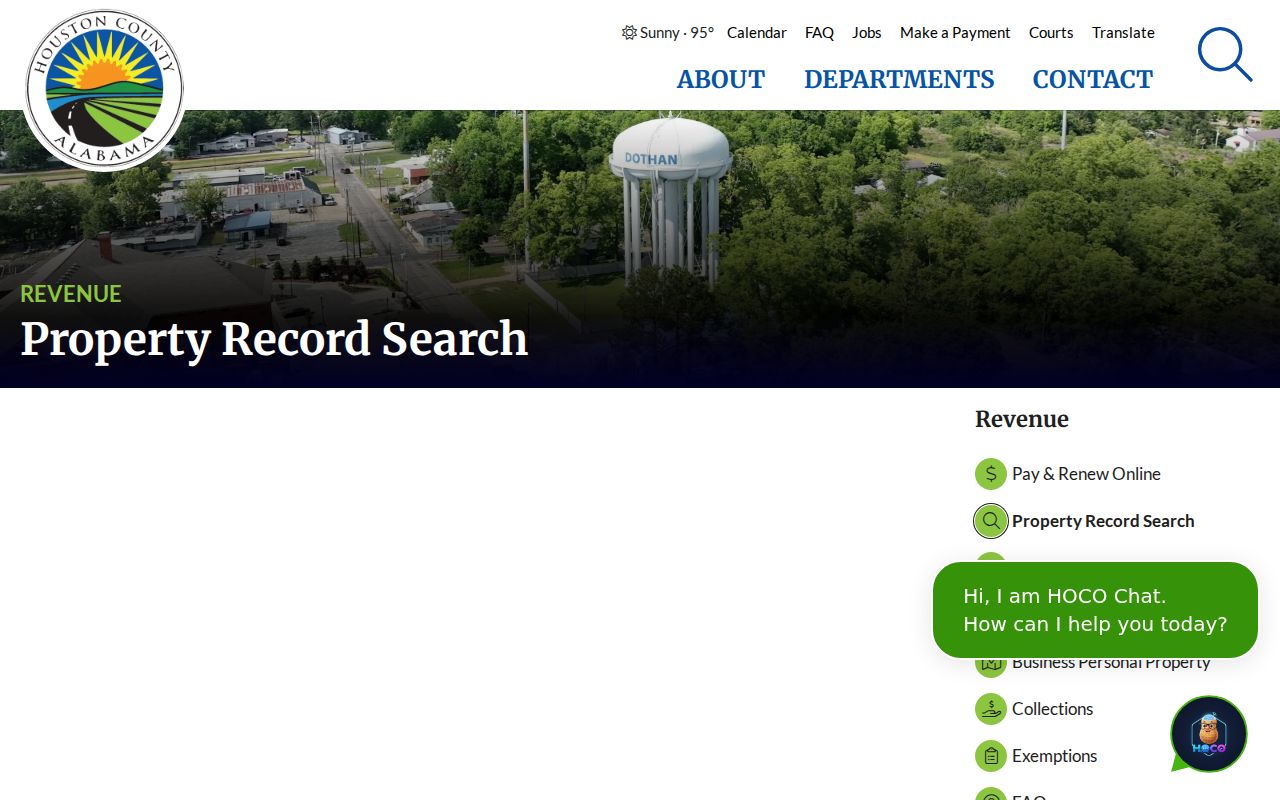 Dothan street directory Houston County property search gateway